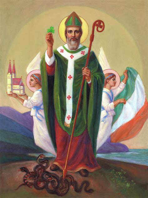 Saint Patrick The Enlightener Of Ireland Painting By Svitozar Nenyuk