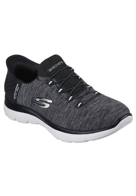 Skechers Summits Dazzling Haze Bkw Sneakers Slip In Damen Schwarz