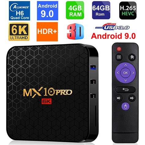 Mx Pro K Android Smart Tv Box Allwinner H Quad Core Gb Ram