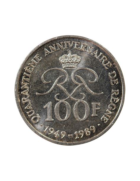 MONACO RAINIER III 100 FRANCS ARGENT 1989 Argent Suffren Numismatique