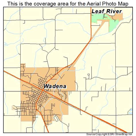 Aerial Photography Map of Wadena, MN Minnesota