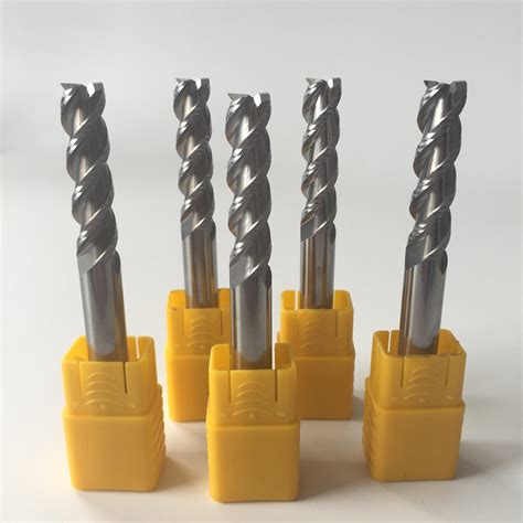 Outlet HRC55 3 Flutes Square For Aluminum Cutting Tool China End Mill