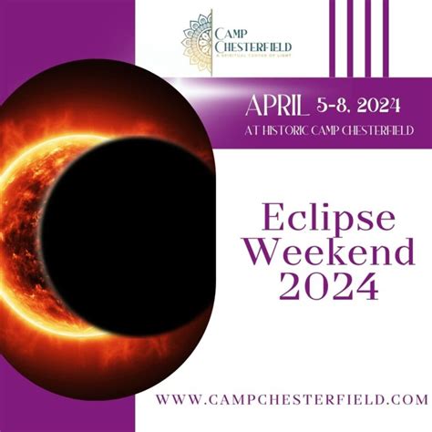 Eclipse Weekend 2024 Camp Chesterfield