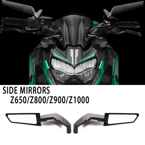 For Kawasaki Z900 Z650 2021 2022 2023 Motorcycle Mirrors Stealth