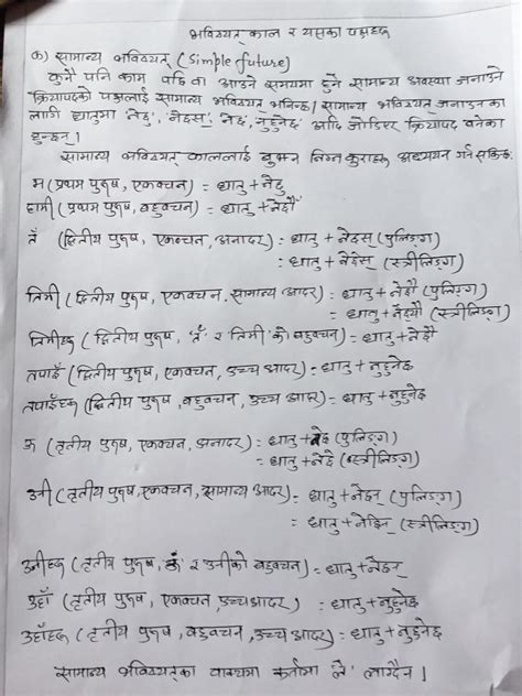 Nepali Grammar Tenses नपल वयकरण कल Kaal