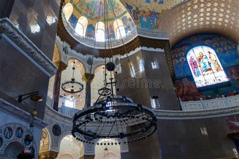 Interior Of The Orthodox Naval Cathedral Of St Nicholas In Kronstadt