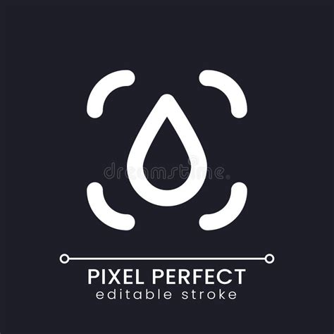 Blur Transition Pixel Perfect White Linear Ui Icon For Dark Theme Stock