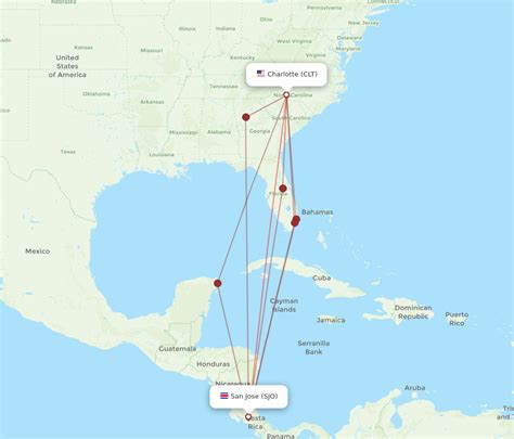 Flights From San Jose To Charlotte Sjo To Clt Flight Routes