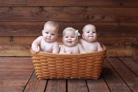 Triplets six month photoshoot in 2024 | Triplets, Photoshoot, Months