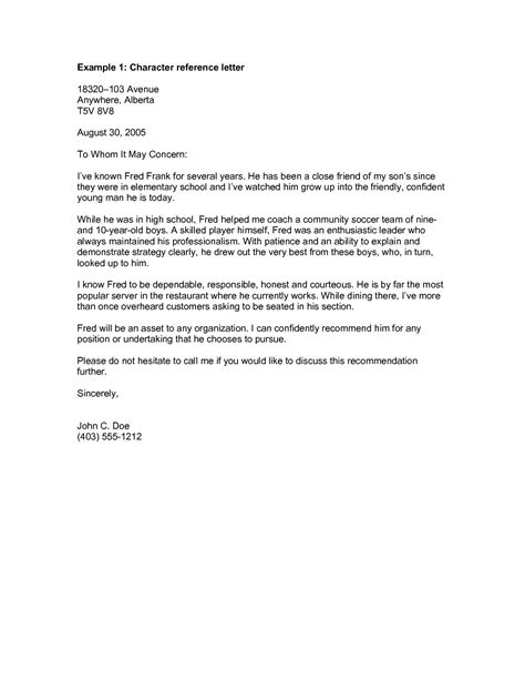 Sample Letter Of Recommendation For Dui • Invitation Template Ideas