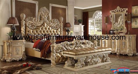 Homey Design Bedroom Set 5 Pc Hd 8008 Homey Design Golden Royal Palace