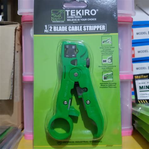 Jual Tekiro Cable Cutter 2 Blade Cable Stripper Pisau Gunting Kabel 2