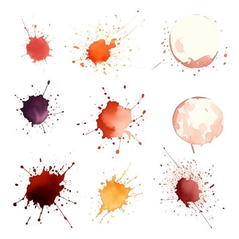 Premium AI Image Abstract Grunge Splat On White Backdrop