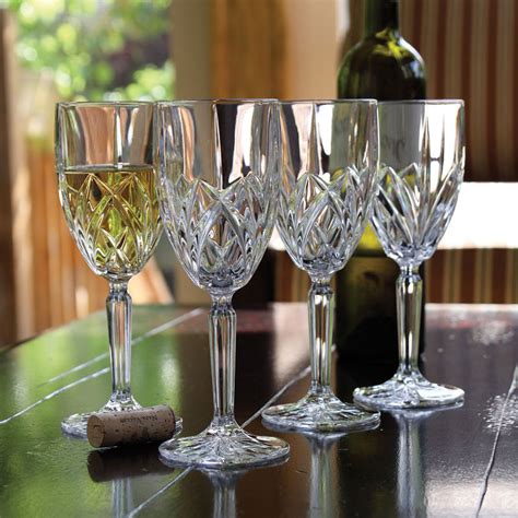 Marquis By Waterford Brookside White Wine Glass Set Of 4 Crystal Classics