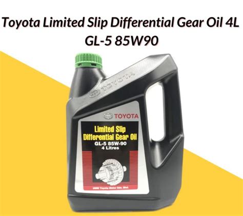 Toyota Limited Slip Differential Gear Oil Axle GL 5 85W 90 4 Litre LSD