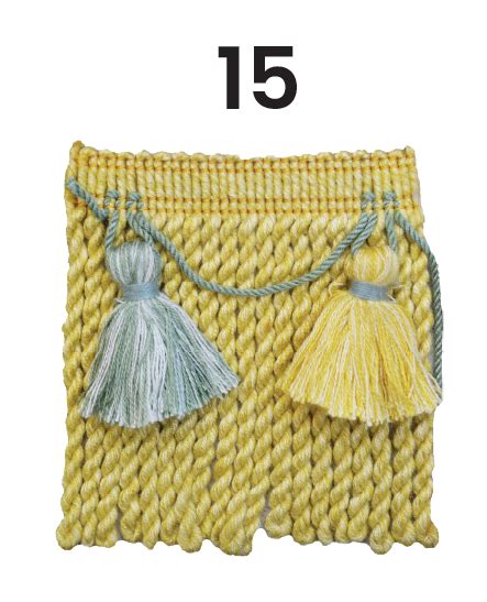 Bullion Fringes J408 Tassel Bullion Fringes 100mm Per Meter Color