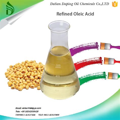 Oleic Acid Distilled Fatty Acid China Daping Price Supplier Food