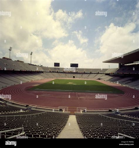 Olympic Stadium of Barcelona Stock Photo - Alamy