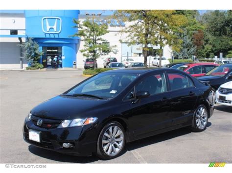 Crystal Black Pearl Honda Civic Si Sedan Photo