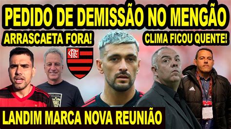 PEDIDO DE DEMISSÃO NO FLAMENGO LANDIM MARCA NOVA REUNIÃO CAIXA