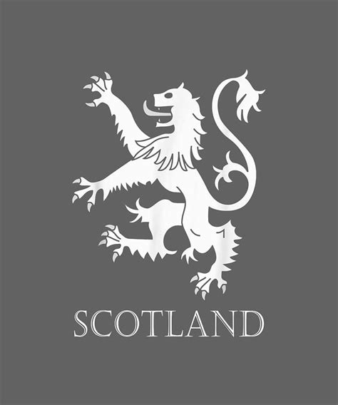 Scottish Lion Rampant Scotland Coat Arms Gift Rugby Digital Art by Kha ...