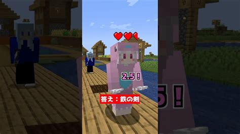 【マイクラアキネーターゲーム】武器を当てて『これなんだ？』 Shorts マイクラ アキネーター ゲーム実況 マイクラ