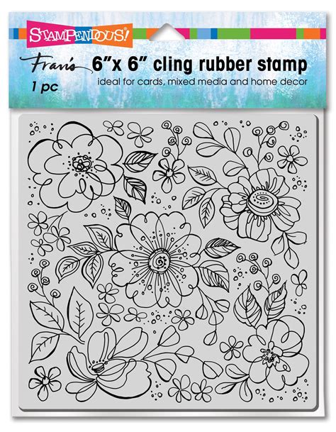 Stampendous Cling Stamps Pop Flowers Stencils And Forms Michaels