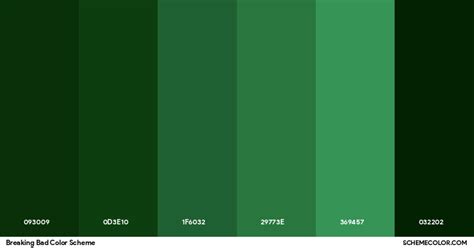 Breaking Bad Color Scheme Palettes