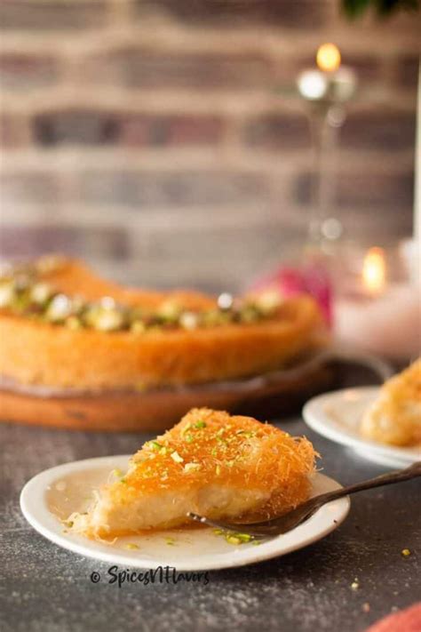 Knafeh Recipes Lebanese Kunafa Recipe With Cream Spices N Flavors