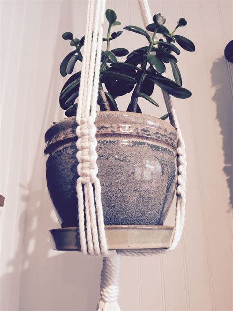 How To Make A Simple Rope Plant Hanger Macrame Plant Hanger Plant