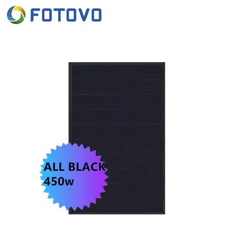 Fotovo W Tier All Black Solar Panel Mbb Watt Pv Panel Jinko Solar