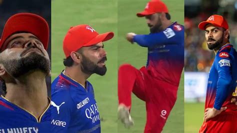 Watch Virat Kohli Yells At RCB Teammates Kicks The Turf In