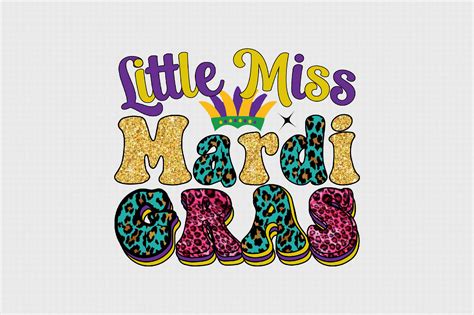 Little Miss Mardi Gras Graphic By Svgart · Creative Fabrica