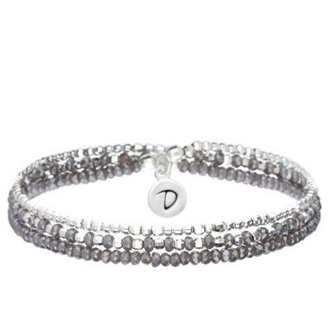 Bracelet Heaven Gris Iris Triple Tours Doriane Bijoux