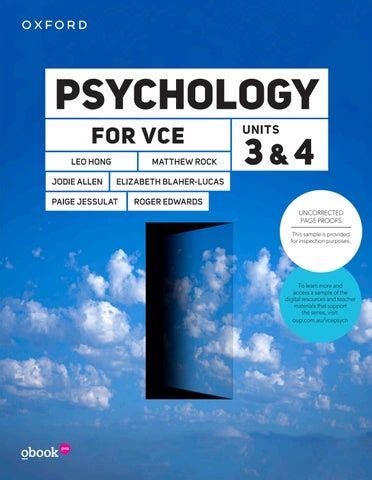 Psychology For Vce Unit Full Book Sample By Oupanz Issuu