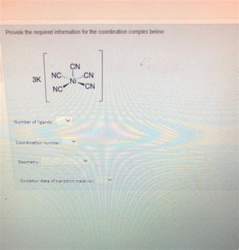 Solved Ni H2O 6 2 Undergoes Ligand Substitution With Chegg