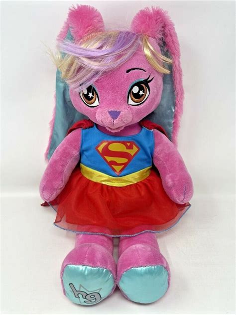 Build A Bear Hg Honey Girl Pink Rabbit Supergirl Outfit Plush 22 Bunny Ebay Pink Rabbit