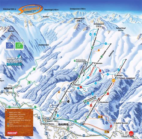 Maps Of Rauris Ski Resort Collection Of Maps Of Rauris Piste Maps ...