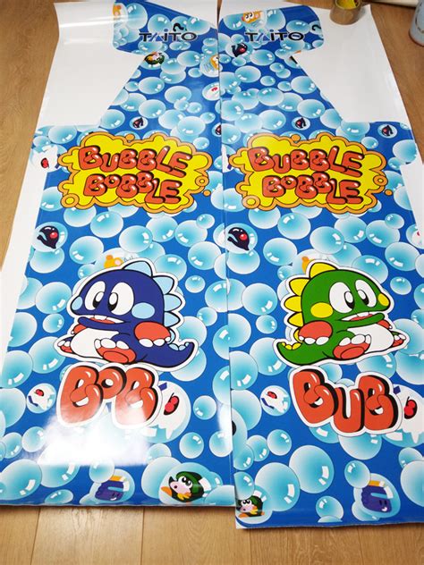 Bubble Bobble Full Side Art Pair Arcade Art Shop