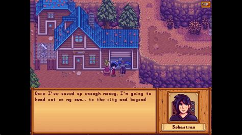 Stardew Valley Sebastian Four Heart Cutscene YouTube