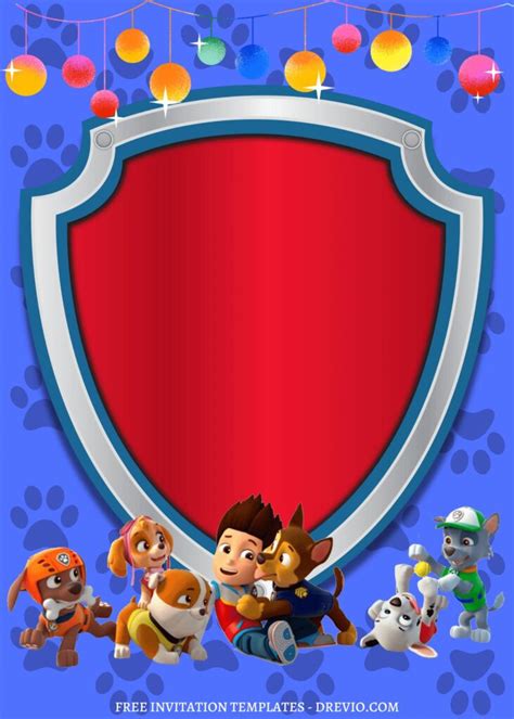 10 Epic Paw Patrol Canva Birthday Invitation Templates Download