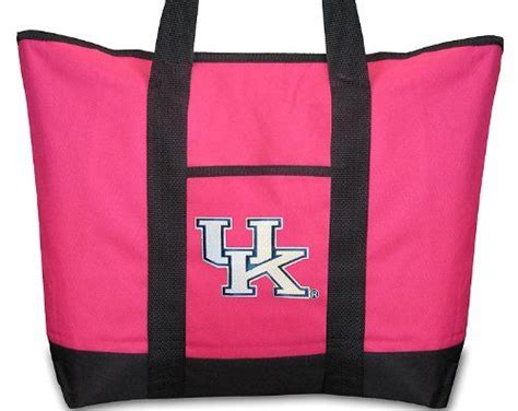 University Of Kentucky Pink Tote Bag Uk Wildcats Logo For Travel Or