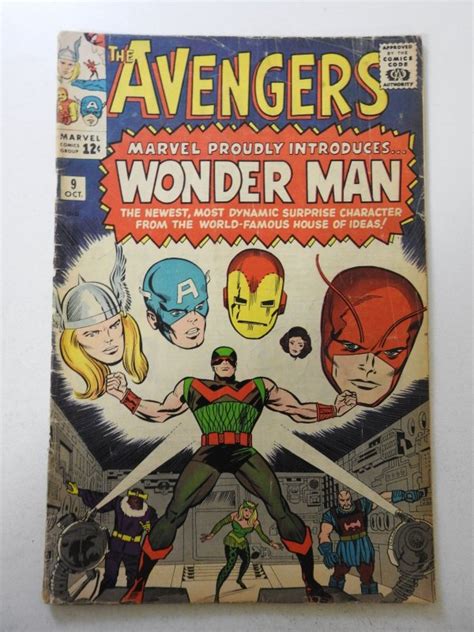 The Avengers 9 1964 GD Condition Moisture Stain 1 2 In Spine Split