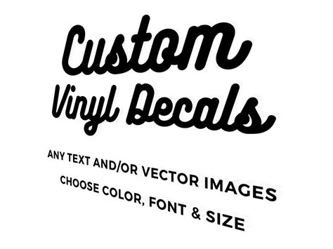 Buy Custom Vinyl Decals - Make Your Own Personalized Decal - Car/Window