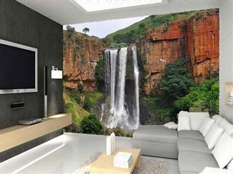 Waterval Boven Waterfall Waterfall Wallmural Wallmural Decor Your