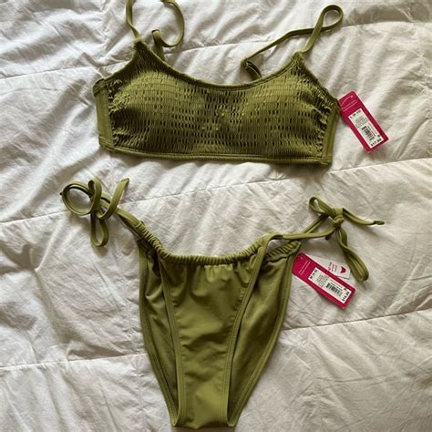 Xhilaration Swim Nwt Target Xhilaration Green Bikini Poshmark