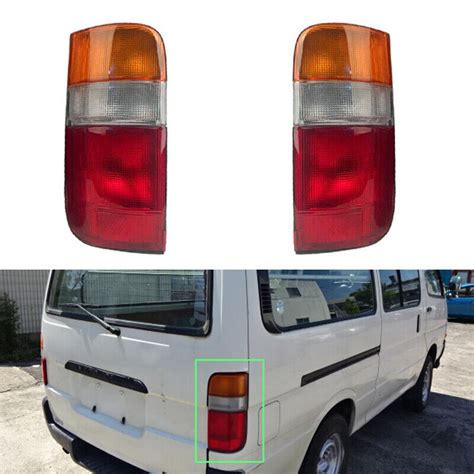 Rear Tail Lights Pair For Toyota Hiace Commuter Van Lh Lh