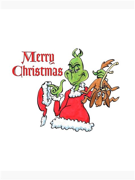 The Grinch Poster For Sale By Santamir Redbubble