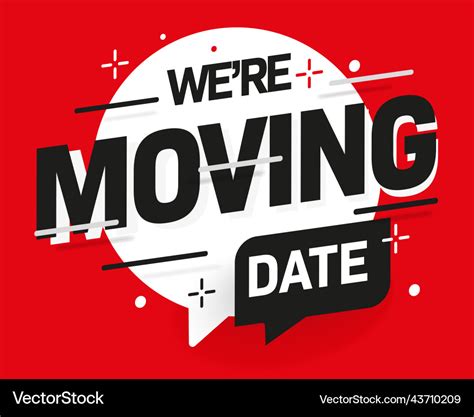 We are moving shop announcement banner template Vector Image