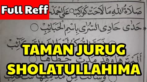 Taman Jurug Sholatullahima Lahat Kawakib Belajar Lagu Dibaan